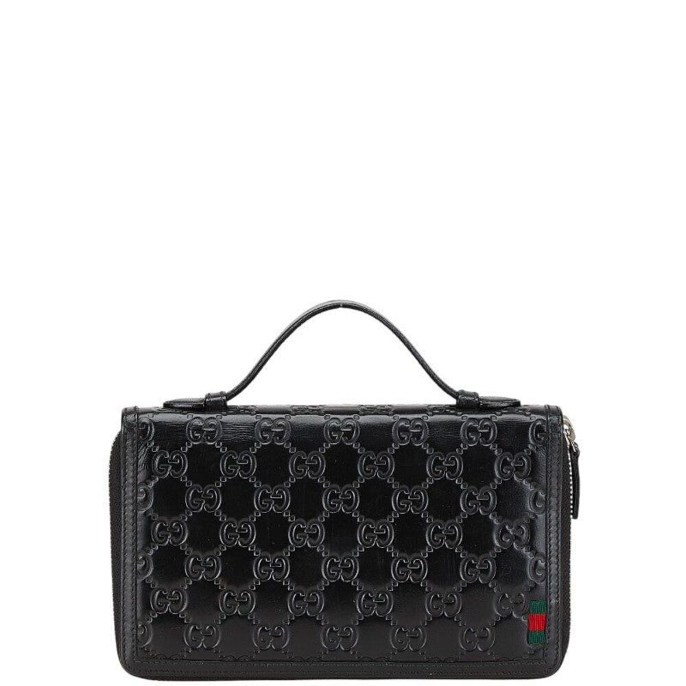 Gucci Guccissima Round Zip Wallet